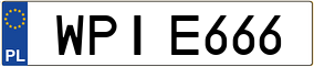 Trailer License Plate